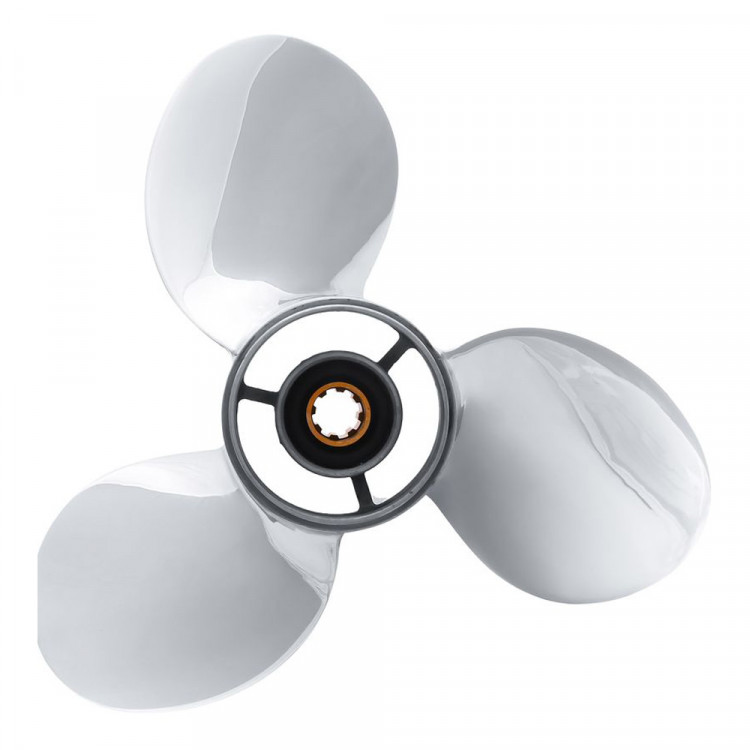 Винт гребной   для Yamaha 9.9-20HP, диаметр 9 1/4" нержавеющий, лопастей - 3, шаг 11", арт. SK63V-45943-00-EL-SS-ts,          Skipper 