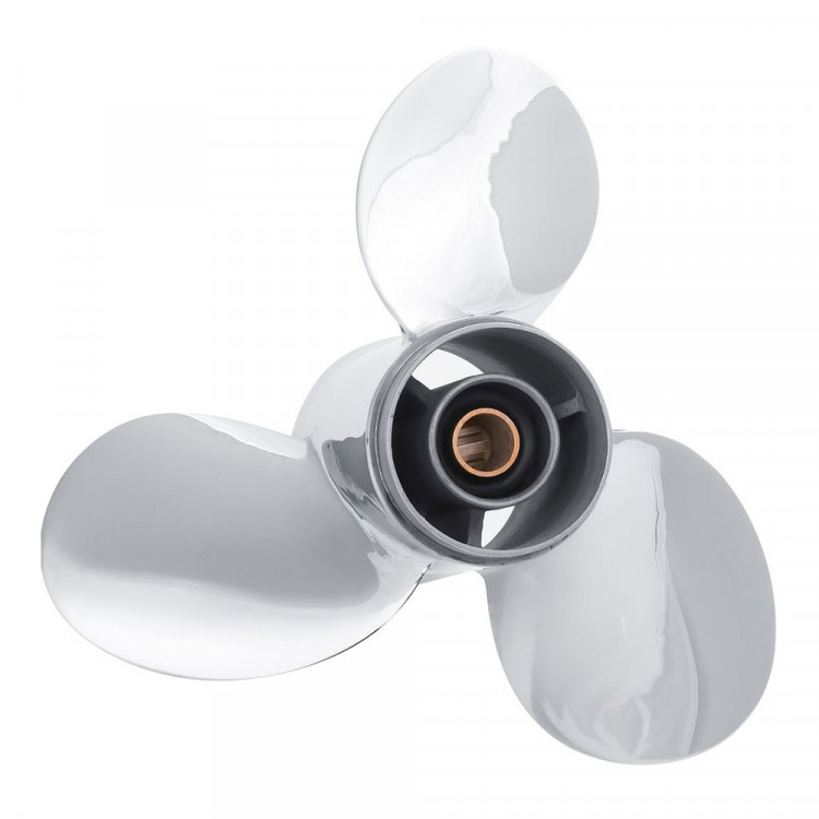 Винт гребной   для Yamaha 9.9-20HP, диаметр 9 1/4" нержавеющий, лопастей - 3, шаг 11", арт. SK63V-45943-00-EL-SS-ts,          Skipper 