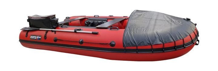 Надувная лодка ПВХ, Хантер 370 Трэвел НДНД, красный, арт. 3702512,          Hunterboat 