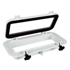 Иллюминатор прямоугольный, 200x400 мм, белый (SFPP1-04)