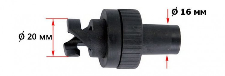 Переходник шланга к клапану лодки ПВХ, арт. SSCL00019121,          Sun Selection 