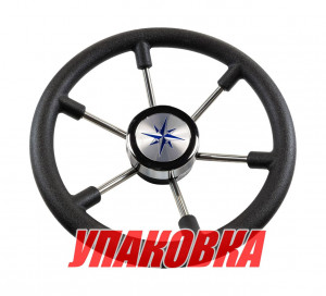 Рулевое колесо LEADER PLAST blk/sil 330 мм (упаковка из 6 шт.)