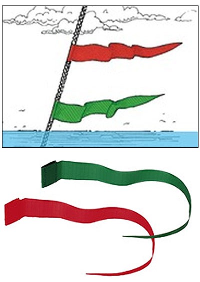 Набор "колдунчиков" (красный + зеленый), длинные, арт. 10253283,          Osculati 