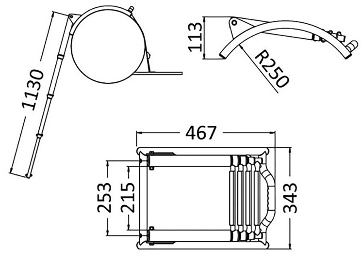 Трап для надувной лодки, арт. 10266136,          Osculati 