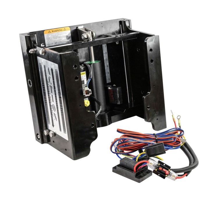 Подъёмник мотора гидравлический черный 50-300 л.с. с указателем, Marine Rocket, арт. 100106010B_MR,          MARINE ROCKET 