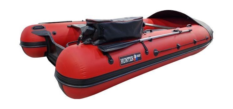 Надувная лодка ПВХ, Хантер 400 Трэвел НДНД, красный, арт. 4002512,          Hunterboat 