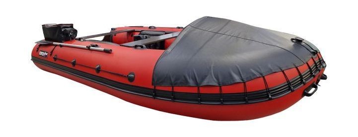 Надувная лодка ПВХ, Хантер 400 Трэвел НДНД, красный, арт. 4002512,          Hunterboat 