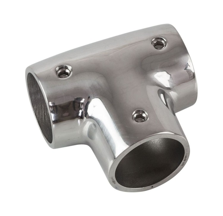 Тройник леера (25,4 мм), 90 град, Marine Rocket, арт. S.M0826-25_MR,          MARINE ROCKET  Тройник леера (25,4 мм), 90 град, Marine Rocket, арт. S.M0826-25_MR,          MARINE ROCKET