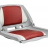 Кресло мягкое складное, обивка винил, цвет серый/красный, Marine Rocket, арт. MR10015,          MARINE ROCKET 