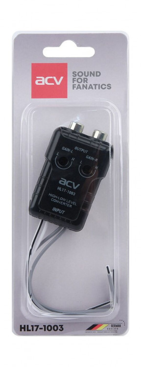 Адаптер с высокой частоты в линию 2-х канальный, регулируемый, ACV, арт. HL17-1003,          ACV 