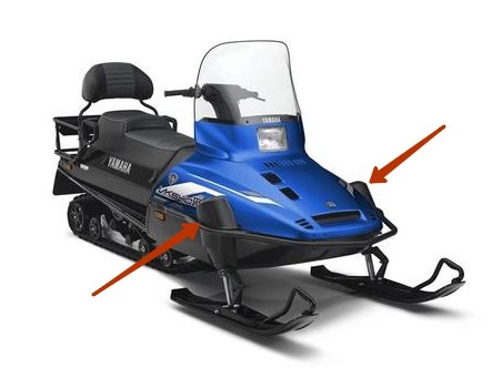 Колпак левого амортизатора Yamaha VK 540 8AT-77121-00-00, арт. 8AT771210000,          YAMAHA  Колпак левого амортизатора Yamaha VK 540 8AT-77121-00-00, арт. 8AT771210000,          YAMAHA