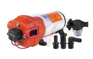 Насос мембранный четырехкамерный 24В, 17 л/мин, арт. RTF-SFDP2-045-040-41,          SeaFlo 