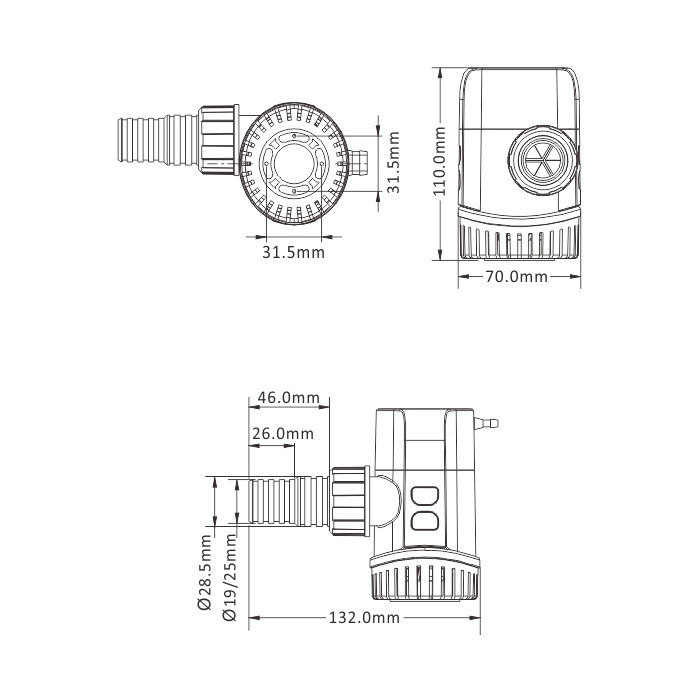 Насос осушительный автоматический 1100GPH 13B Series 12В (датчик времени), арт. SFBP1-G1100-13B,          SeaFlo 
