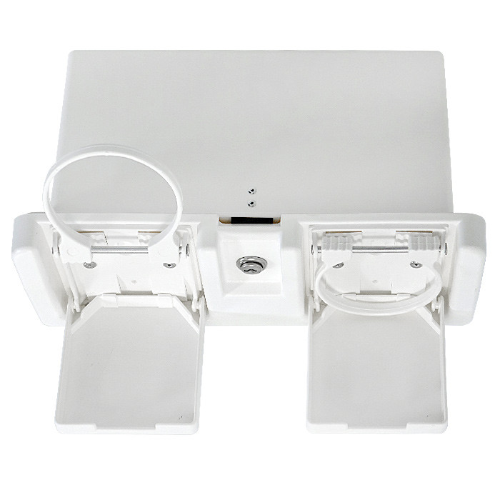 Ящик перчаточный с 2-мя держателями стаканов, арт. C12201W,          Easterner 