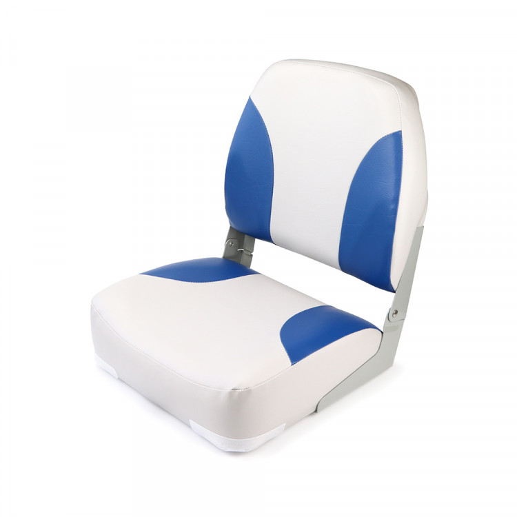Кресло складное мягкое Skipper синий/серый 