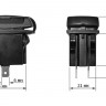 Разъем USB 5В 4.2А и вольтметр под кнопку (упаковка из 10 шт.) 
