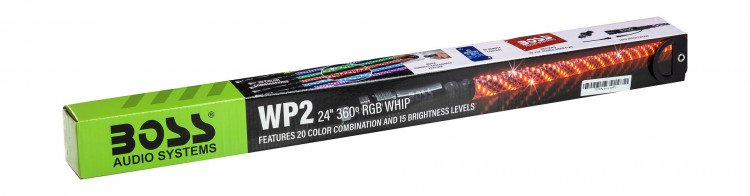 Антенна-флагшток RGB, 24", BOSS, арт. WP2RGB,          Boss Audio 