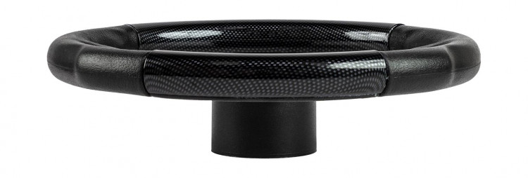 Рулевое колесо EVO MARINE 2 обод черный, спицы серебряные д. 355 мм, арт. VN850001-35,          Volanti Luisi 