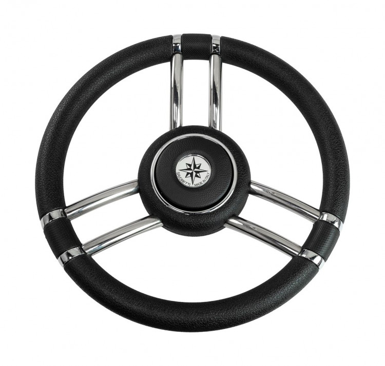 Рулевое колесо Osculati, диаметр 350 мм, цвет черный, арт. 45-178-11,          Osculati 