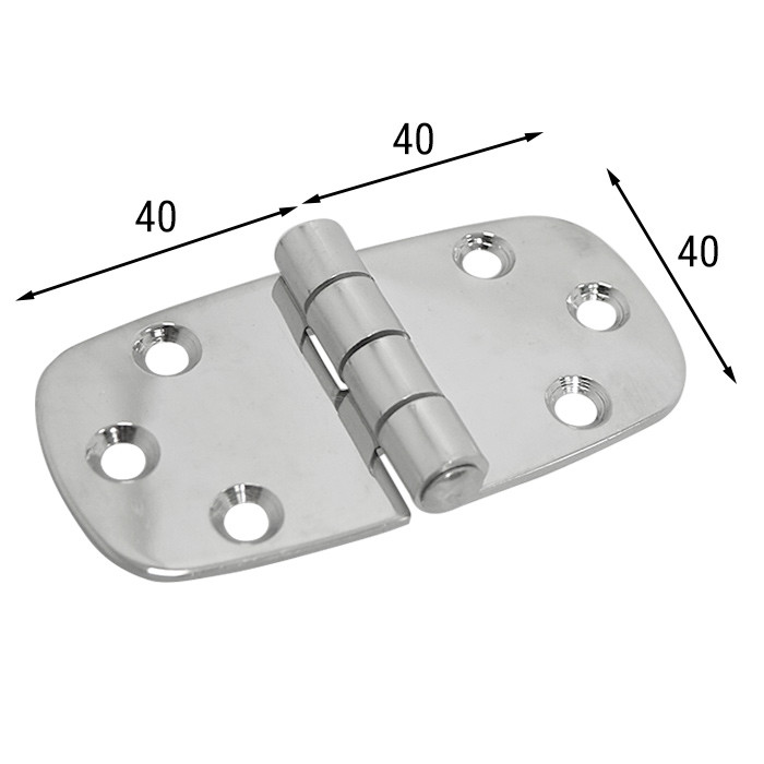 Петля неразъемная 80х40х2 мм, арт. 006071,          Homer 