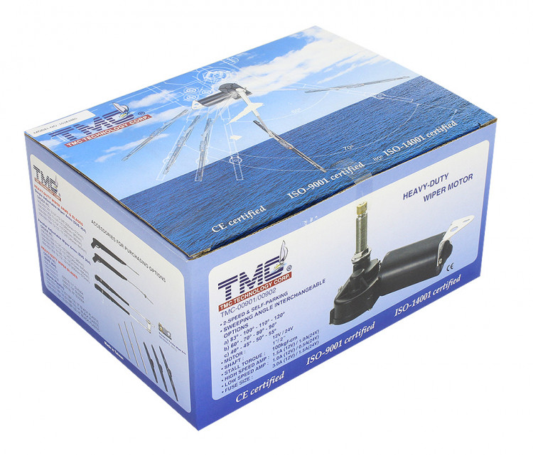 Привод стеклоочистителя ТМС-902, 12V, H/D, 2 дюйма, арт. 10006043,          TMC 