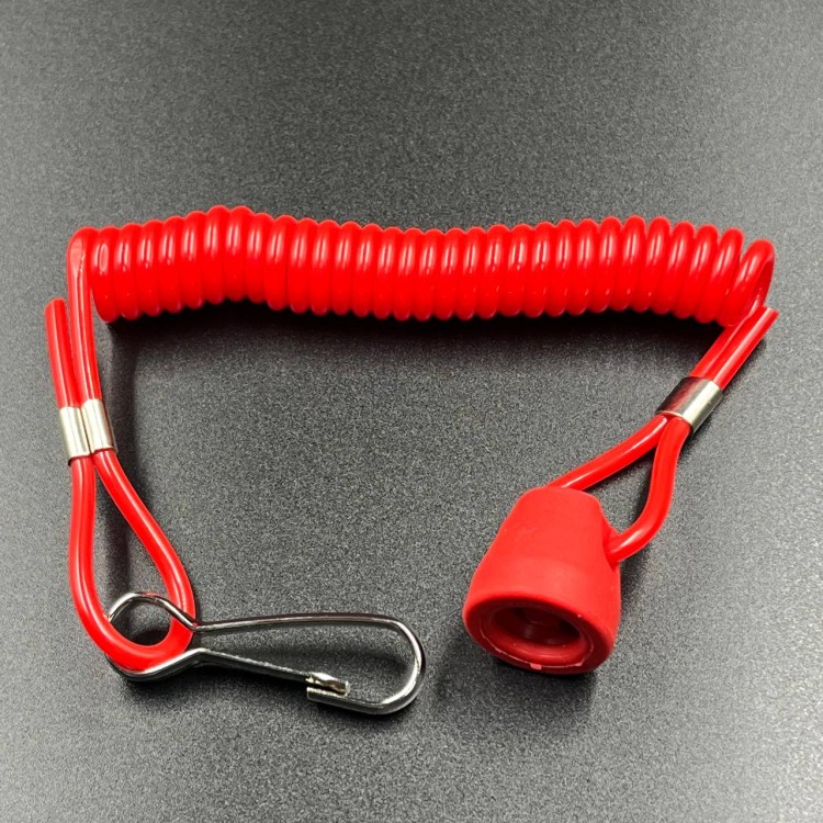 Шнур аварийного выключения с колпачком двигателя Yamaha VK540 (8H7-82552-01, 8H8-82552-09) (KINETIX), арт. 01-111-13-TW,          KINETIX 