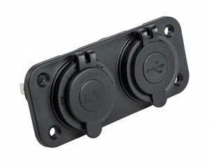 Панель с USB-разъемом 5в 2.1А и прикуривателем