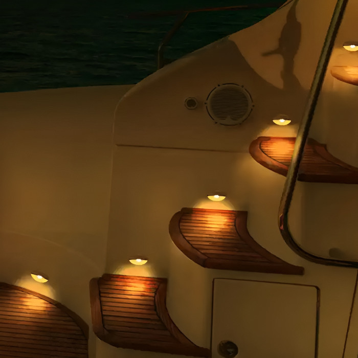 Светильник светодиодный для подсветки палуб и трапов, холодный белый свет, арт. B013101,          Anheart Marine 