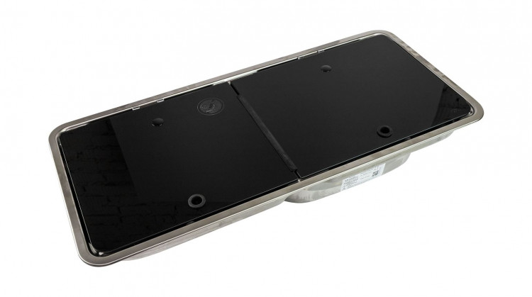 Плита газовая двойная с мойкой, стеклянная крышка, CAN, FL1765, арт. FL1765,          CAN SRL by Airxcel 