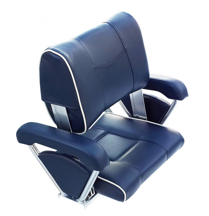 Кресло с перекидной спинкой и подлокотниками, синее, арт. 10253847,          Китай 