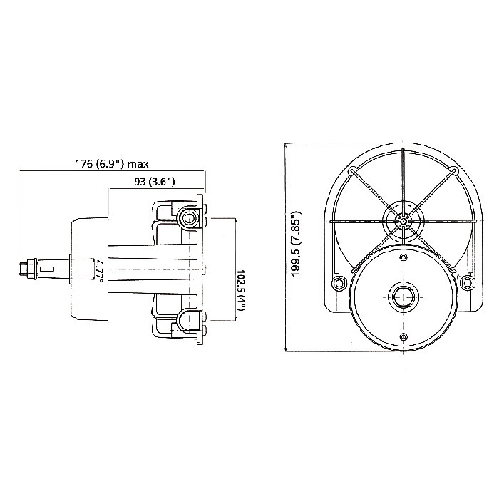 Привод рулевой T-85W (белый), арт. T-85W,          Ultraflex 