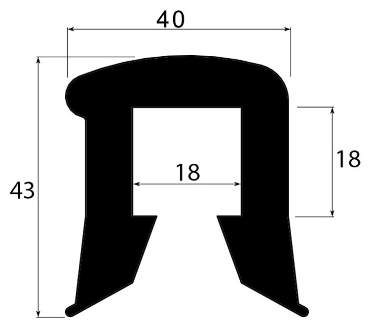 Демпфер лодочный Р364-1 РС/Т-782 бухта 14 метров черный, арт. 10268801,          Россия 