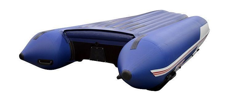 Надувная лодка ПВХ, STELS 375 Аеро НДНД, синий/белый, арт. 375209,          Hunterboat 