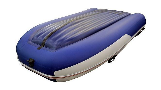 Надувная лодка ПВХ, STELS 375 Аеро НДНД, синий/белый, арт. 375209,          Hunterboat 