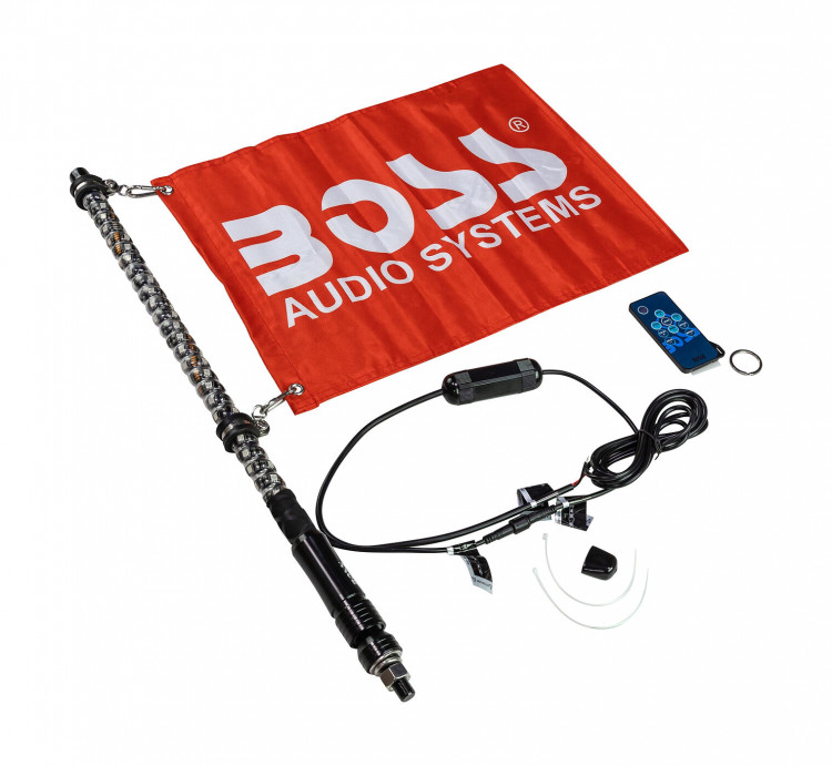 Антенна-флагшток RGB, 48", BOSS, арт. WP4RGB,          Boss Audio 