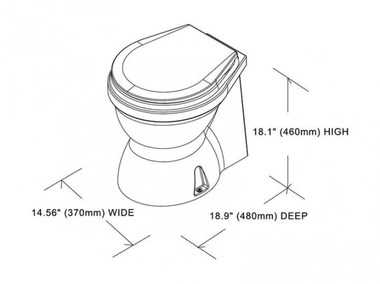 Унитаз с электрической помпой 24 В, арт. 15493A24 (1544024),          TMC 