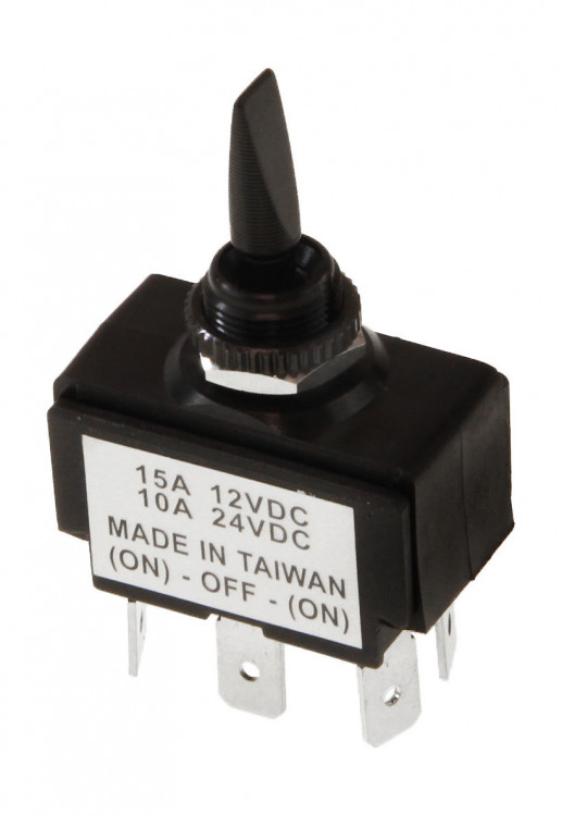 Тумблер трехпозиционный (ON)-OFF-(ON) 12В/15А 6P, арт. 30165perekljuch,          Youthful  Тумблер трехпозиционный (ON)-OFF-(ON) 12В/15А 6P, арт. 30165perekljuch,          Youthful