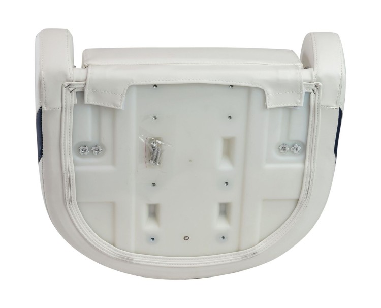 Кресло с болстером Delux Sport Flip Up, обивка белый/синий винил, арт. MR10401,          Marine Rocket 