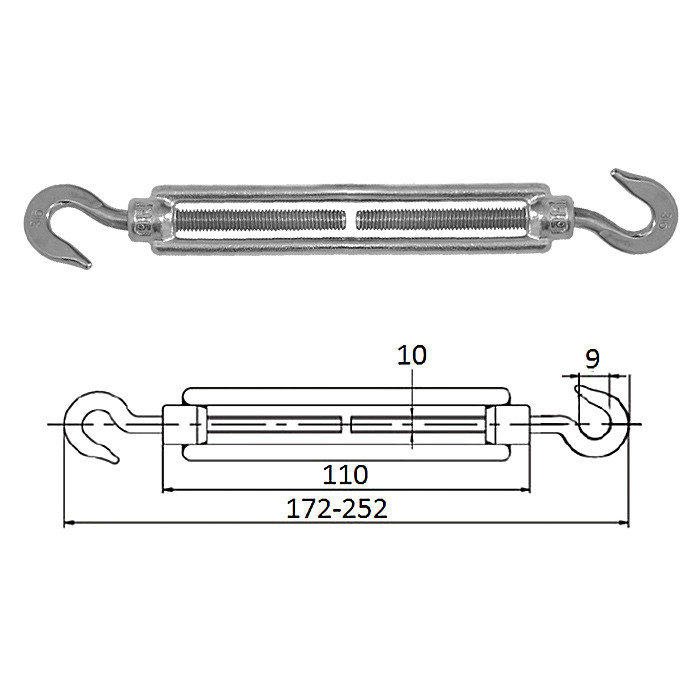 Талреп гак-гак М 6, арт. 3103-0106,          CIM 