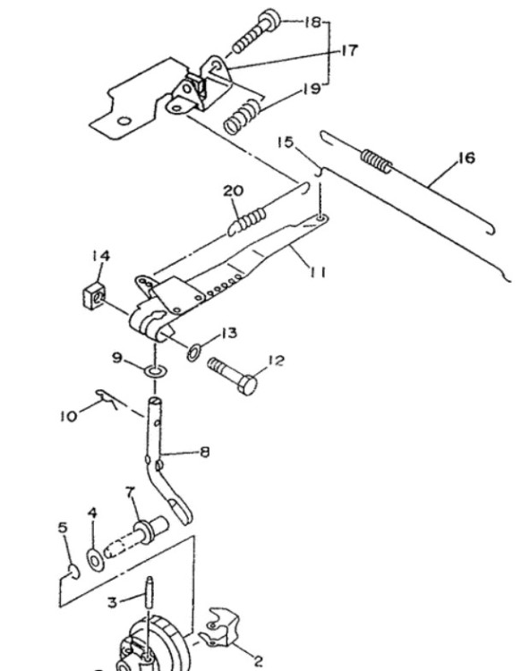 Пружина для генератора EF1400A EF2300A EF2600A  7NN-11925-10-00 (Yamaha), арт. 7NN-11925-10-,  