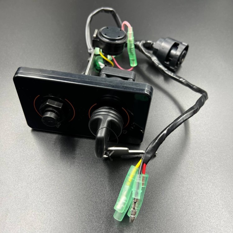 Панель зажигания  (замок зажигания и кнопка стоп с чекой) Yamaha F225-350 (PWB), арт. 6X6-82570-33-K,          POWEROB 