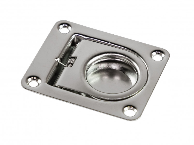 Ручка палубная потайная 64х54х1 мм, подпружиненная, нержавеющая сталь, арт. 51009,          AAA  Ручка палубная потайная 64х54х1 мм, подпружиненная, нержавеющая сталь, арт. 51009,          AAA