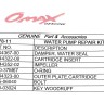 Ремкомплект помпы Yamaha 25V-30G/F20-25, Omax, арт. 61NW007811_OM,          OMAX 