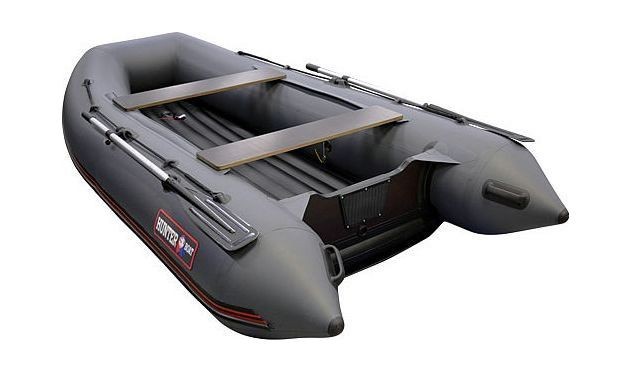 Надувная лодка ПВХ, Хантер 310 А НДНД, серый, арт. 310201,          Hunterboat 