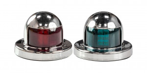 Огони ходовые Marine Rocket, нержавеющий корпус, светодиодные, комплект