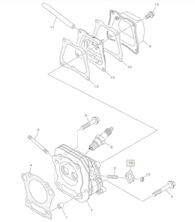 Прокладка выхлопа для  снегохода  Yamaha SRX120 JA9-14613-00-00, арт. JA9-14613-00-00,  