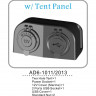 Панель с USB-разъемом 5в 2.1А и прикуривателем, арт. AD6-1011/2013,          AAA  Панель с USB-разъемом 5в 2.1А и прикуривателем, арт. AD6-1011/2013,          AAA