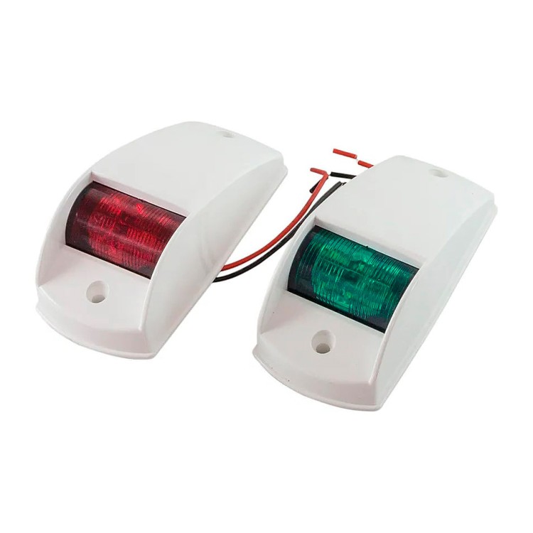 Навигационные огни, белый пластик, пара, арт. 10250518,          TMC 