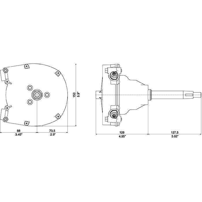 Привод рулевой T-93ZT, безынерционный, арт. T-93ZT,          Ultraflex 
