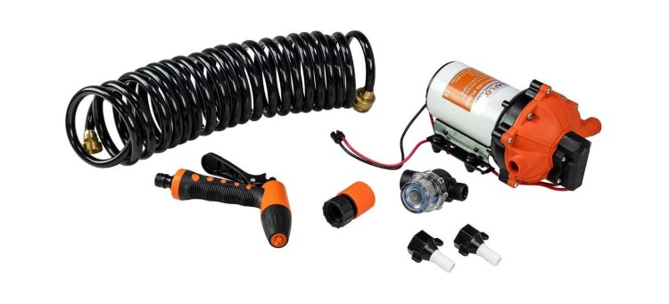 Комплект помывочный SeaFlo, 24 В, 18.9 л/мин, 70 PSI (4.8 бар), уцененный, арт. SFWP205007051_utsenka,          SeaFlo 